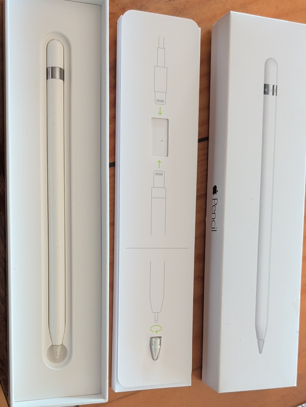 Apple Pencil (White) with Silver Accent - iPad Stylus